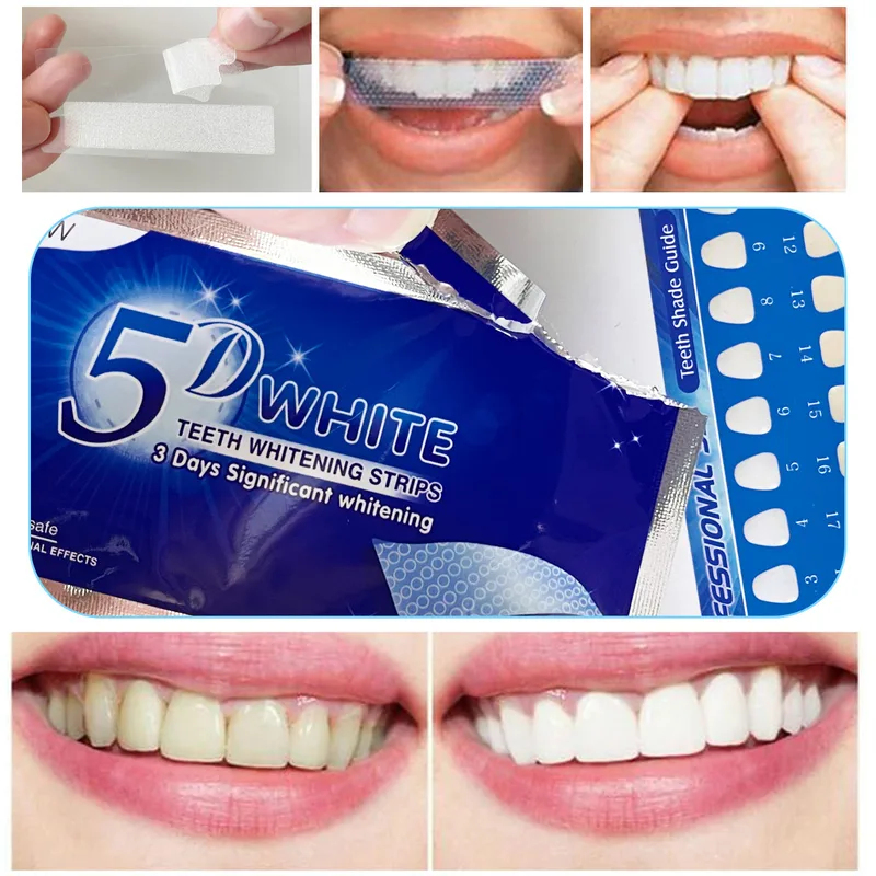 Teeth Whitening Ulta - 1-12pcs 5D Whitening Teeth Stickers White
