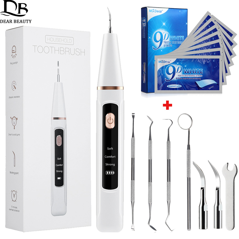 Teeth Whitening Or Tooth Whitening - Ultrasonic Dental Scaler + 5D Teeth