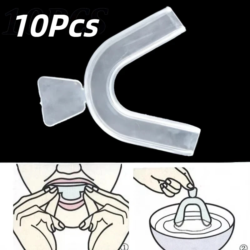 Teeth Whitening Mouth Guard - 10Pcs/set Silicone Mouth Guard Teeth Protector