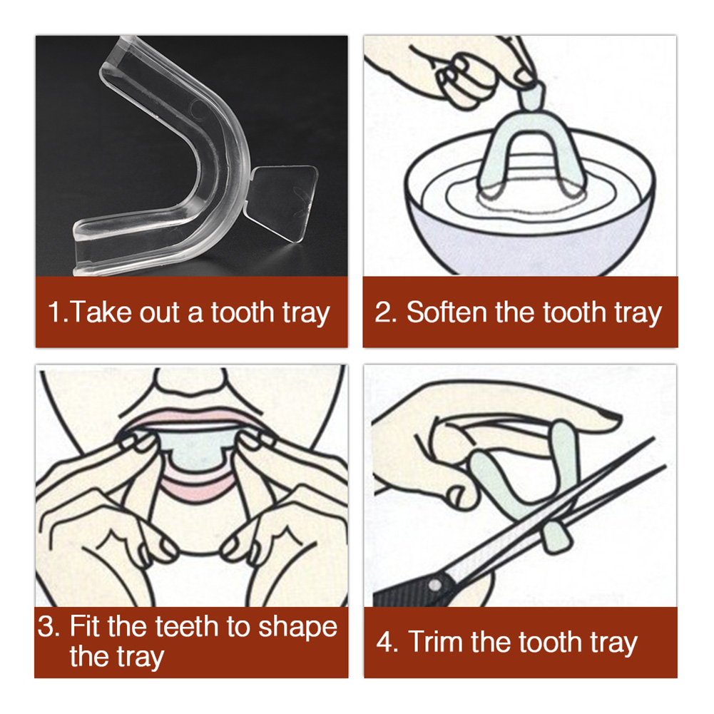 2-10pcs Silicone Mouth Guard O - Teeth Whitening Mouth Guard ulasan dan harga