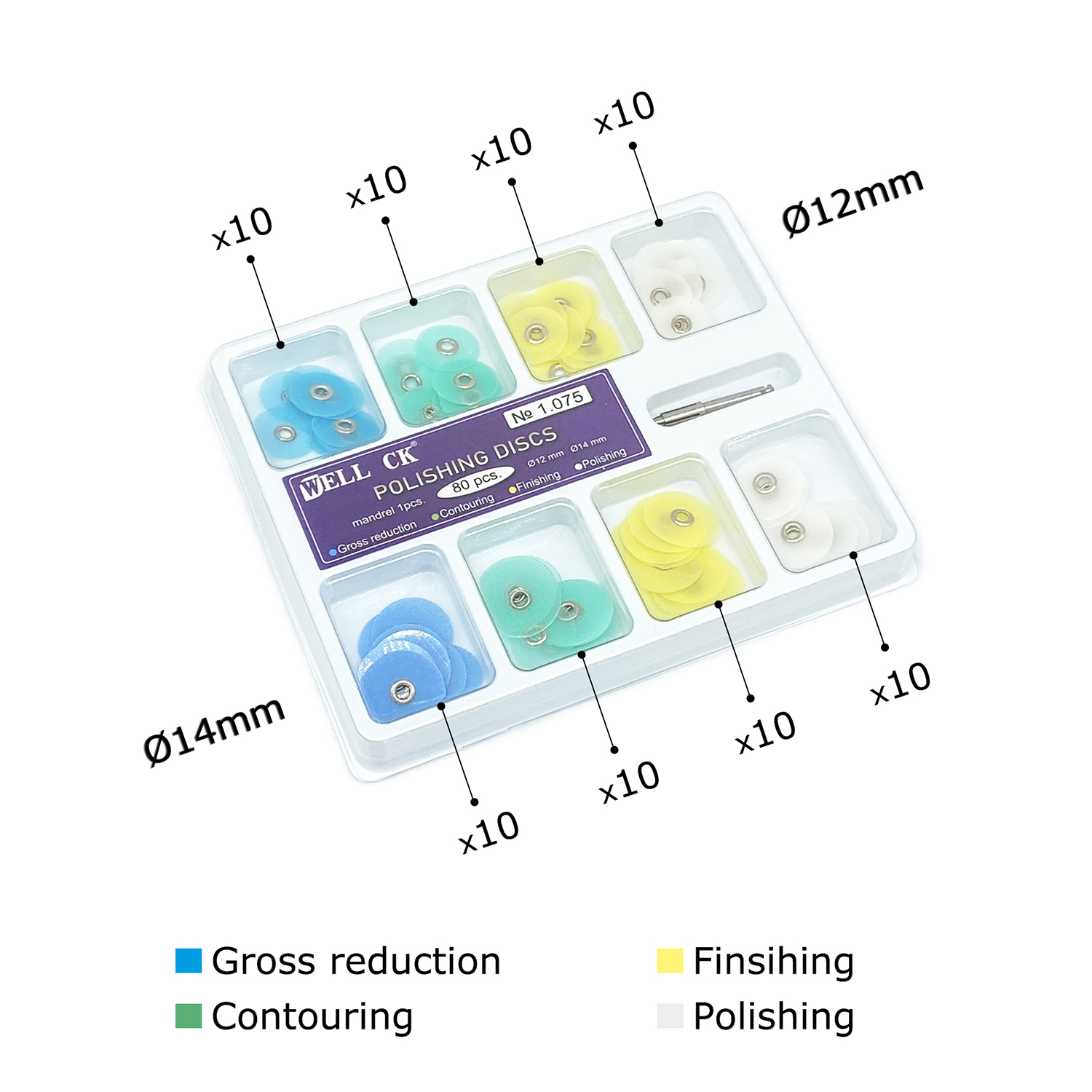 WELL CK 40/80Pcs Dental Polish - Teeth Whitening Kit ulasan dan harga