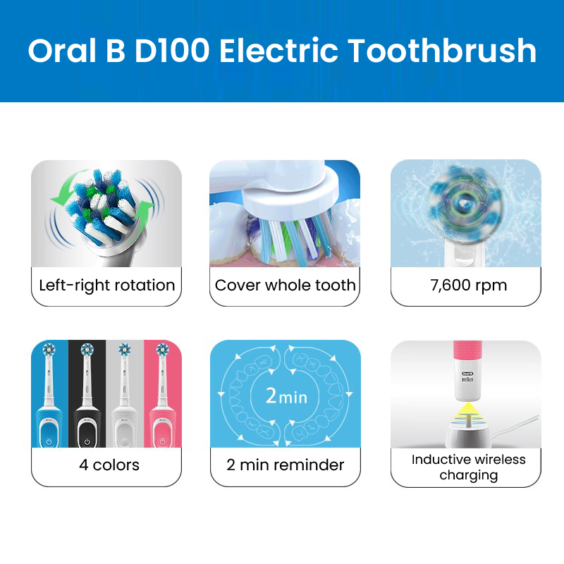 Oral B D100 2D Vitality Electr - Teeth Whitening Or Tooth Whitening ulasan dan harga