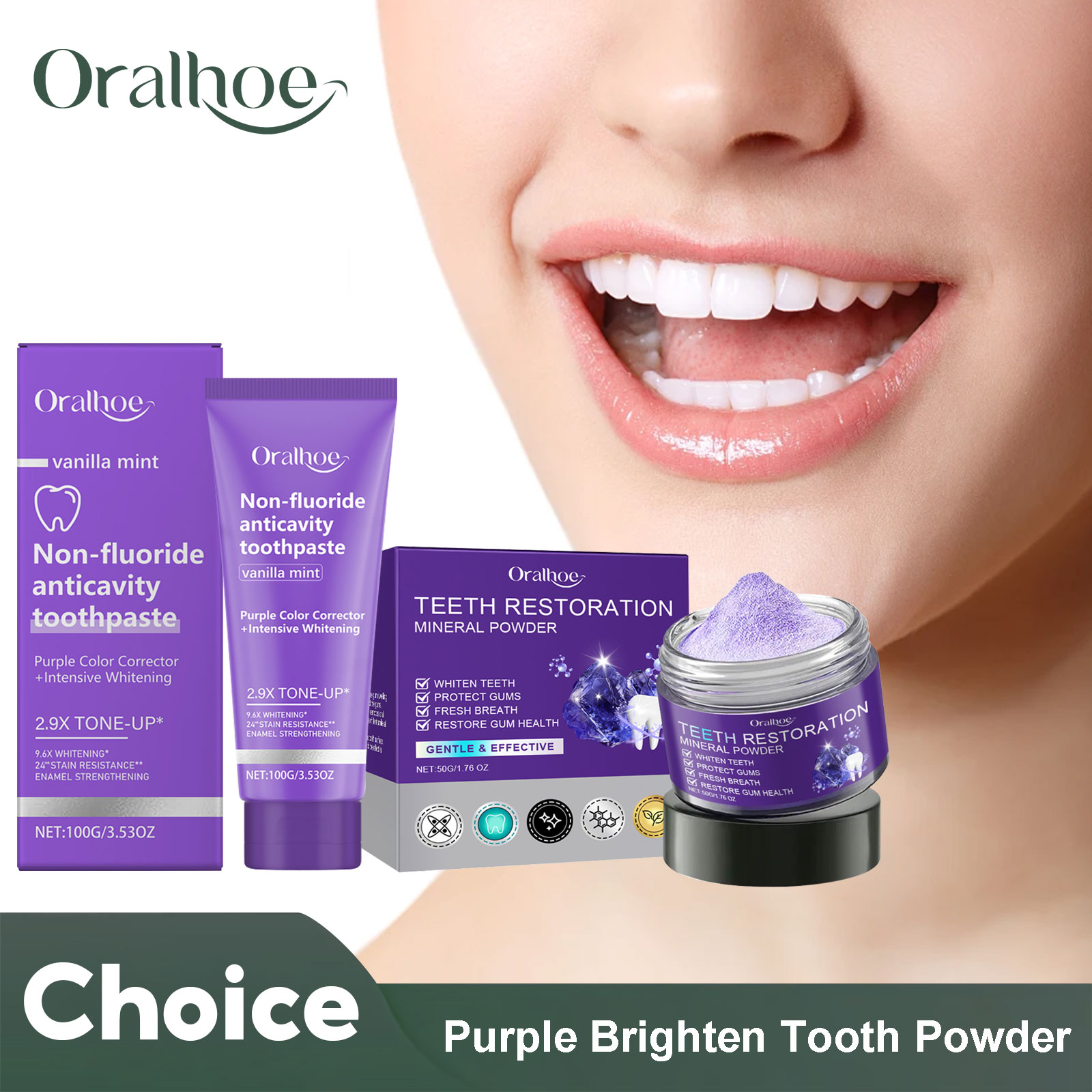 Teeth Restoration Mineral Powd - Teeth Whitening At Home ulasan dan harga