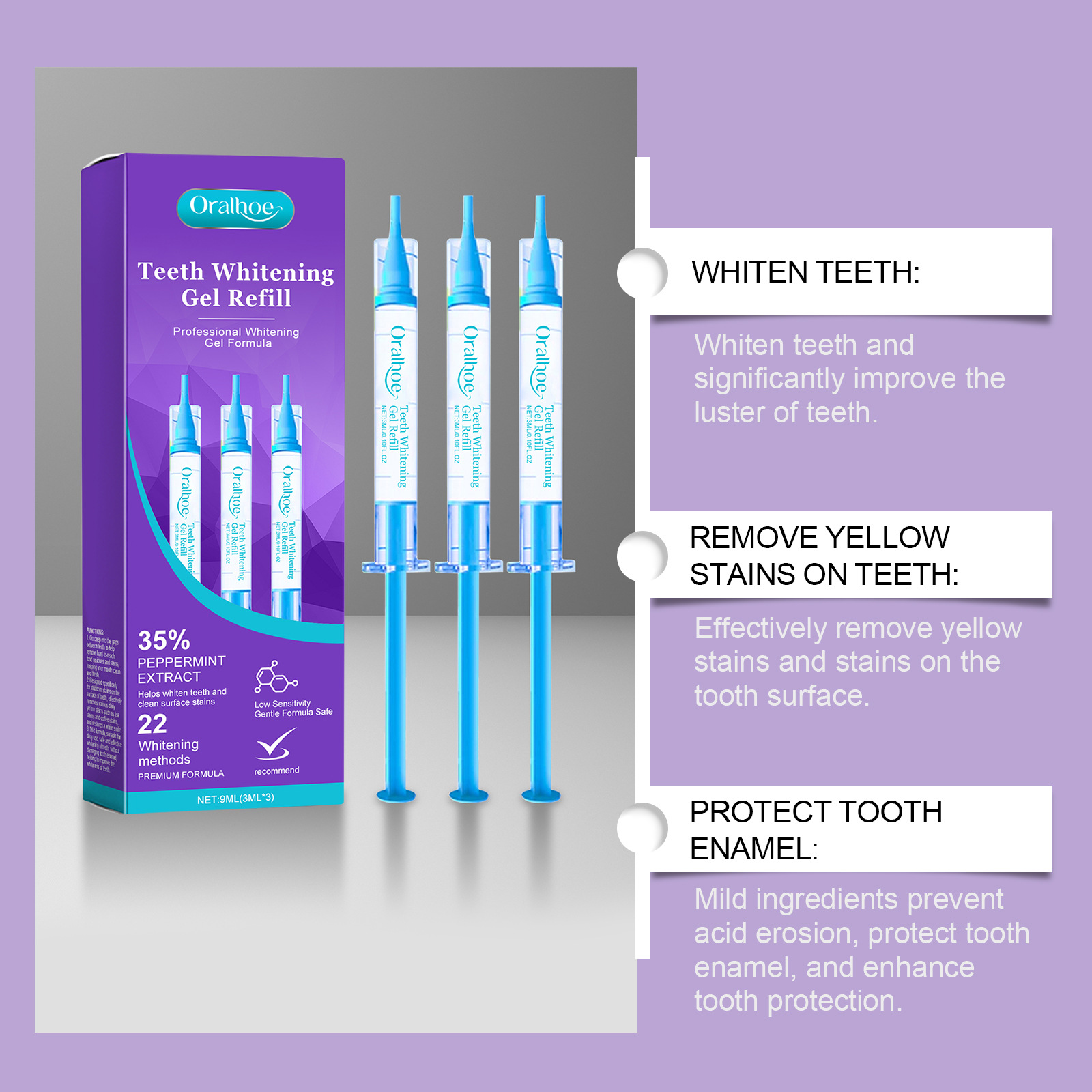 ORALHOE Teeth Whitening Gel Re - Teeth Whitening Opalescence ulasan dan harga