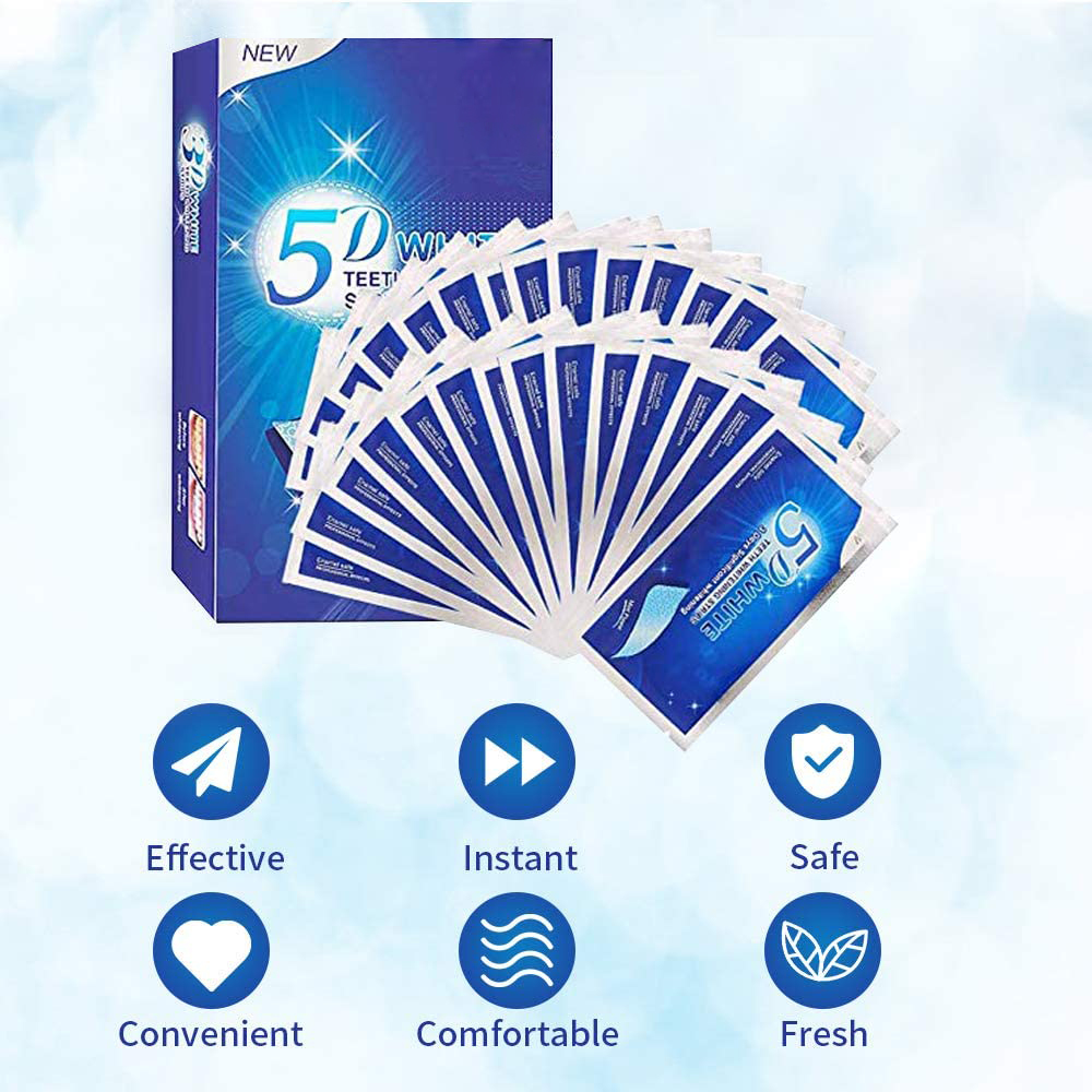 5D White Teeth Whitening Strip - Teeth Whitening At Home ulasan dan harga