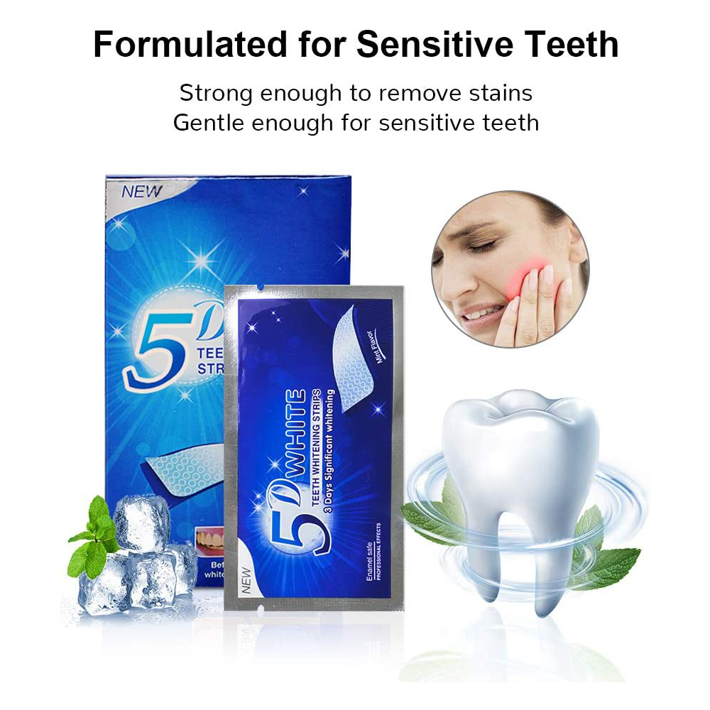 5D White Teeth Whitening Strip - Teeth Whitening At Home ulasan dan harga